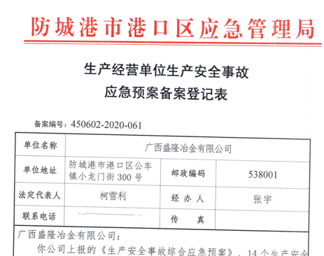 上海修宇旅游电子商务有限公司应急预案备案表公示